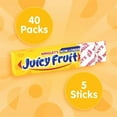 thumbnail image 3 of JUICY FRUIT Original Bubble Gum Chewing Gum Bulk Pack, 5 Stick (Pack of 40), 3 of 3