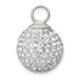 thumbnail image 2 of Sterling Silver Stellux Crystal 12mm Ball Pendant QP2473, 2 of 4
