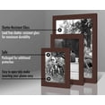 thumbnail image 5 of Americanflat 10 Piece Mahogany Gallery Wall Picture Frame Set in Sizes 8x10, 5x7, and 4x6 - Composite Wood with Shatter Resistant Glass - Horizontal and Vertical Formats for Wall and Tabletop, 5 of 6