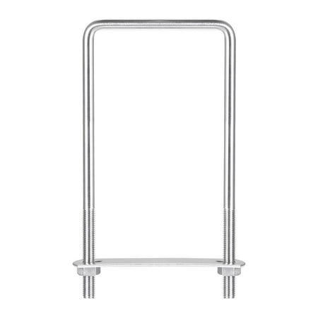 

Square U-Bolts 2 Sets 82mm Inner Width 200mm Length M8 304 Stainless Steel U Clamp Bolt