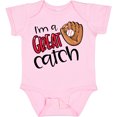 thumbnail image 3 of Inktastic I'm a Great Catch Baseball Glove Boys or Girls Baby Bodysuit, 3 of 5