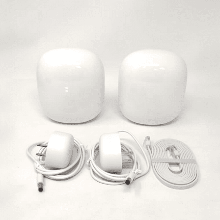 Pre-Owned Google Nest Wifi Pro 6e AX5400 Mesh Router GA03689-US (2-pack) - Snow