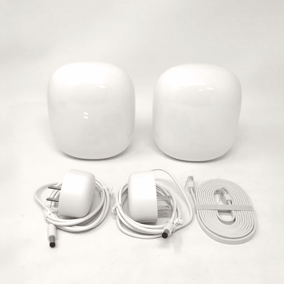 Pre-Owned Google Nest Wifi Pro 6e AX5400 Mesh Router GA03689-US (2-pack) - Snow