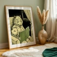 thumbnail image 5 of Funny cartoon of an old opposum-reading a book - Illustration Whimsical Animal Night Sky Woodland Fantasy Oak Framed Wall Art Print 5 x 7 inches, 5 of 59