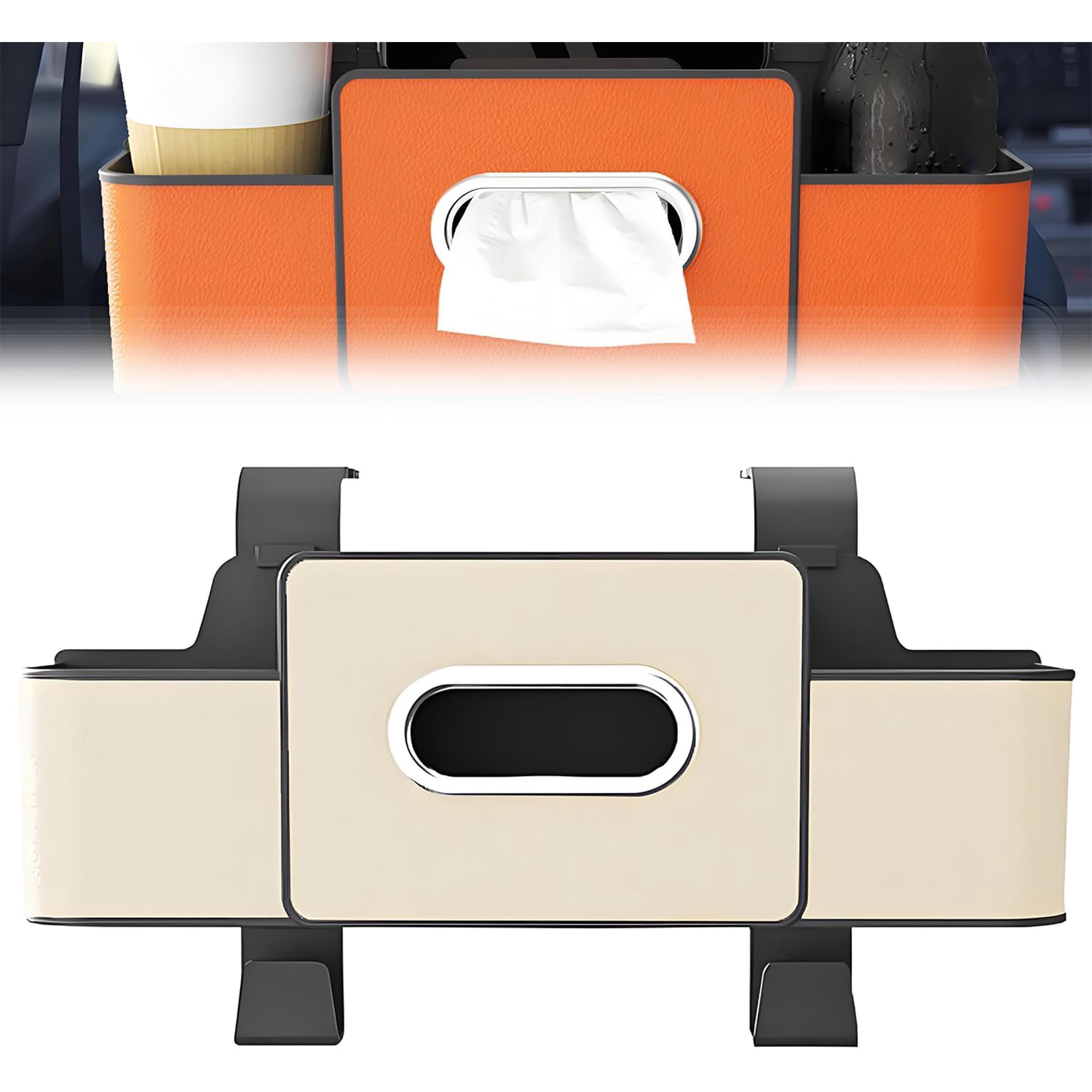 Car Organizer and Storage Box for Back Seat, Multifunctional Car Seat Gap Filler Catcher, Travel Tidy Accessories for Handbag, Phone, Drinks