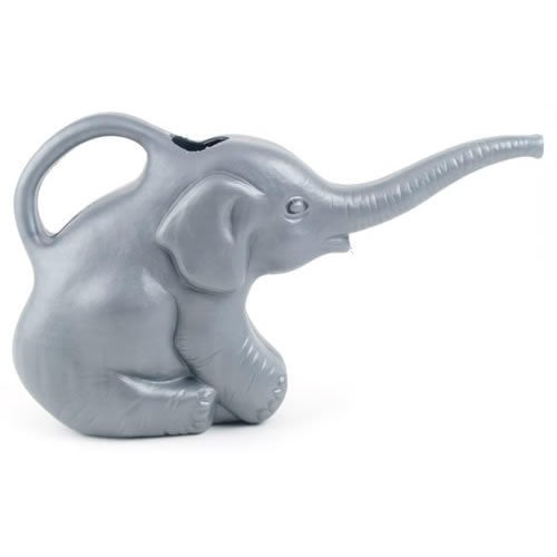 63181 Elephant Watering Can, 2 quart, Gray, Union Products 63182 Gray Elephant Watering... by
