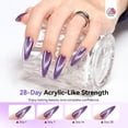 thumbnail image 4 of SAVILAND Poly Nail Gel Kit 15 Colors Cat-Eye Purple with 88W U V Lamp for Nail Extension, 4 of 9