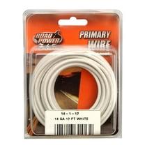 Coleman Cable 14-1-17 14-Gauge 17-Foot Automotive Copper Wire, White