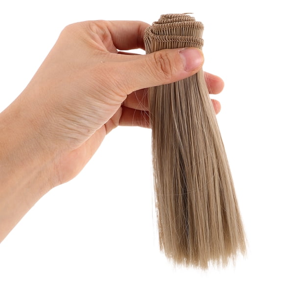 SEWCHICS 10-Pack High Temperature Synthetic Doll Hair Extensions for Styling and Crafting, and Easy to Use