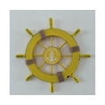 thumbnail image 3 of Décoration de Roue de Navire Méditerranéen pour Fête Murale à Domicile (Jaune), 3 of 6