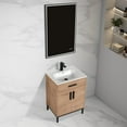 thumbnail image 6 of Blossom Lisbon 24" Freestanding Vanity w/ SMC Sink | Classic Oak | All Wood| Soft-Close Doors, 6 of 9