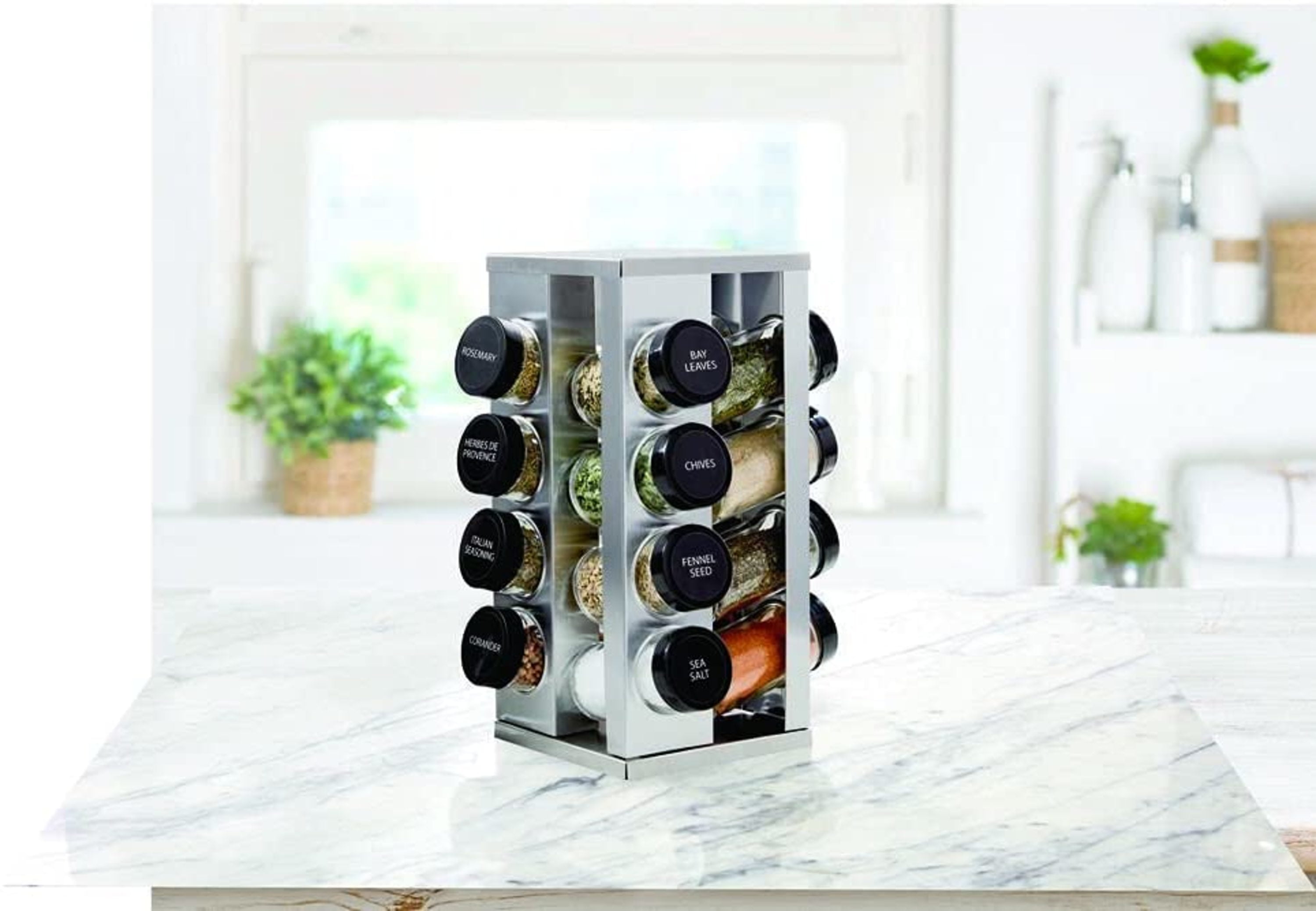Kamenstein, Heritage 16-Jar Revolving Spice Rack Organizer