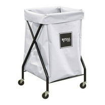 Royal Basket Trucks X-Frame Cart,6 Bu,White Vinyl G06-WWX-XFA-3ONN