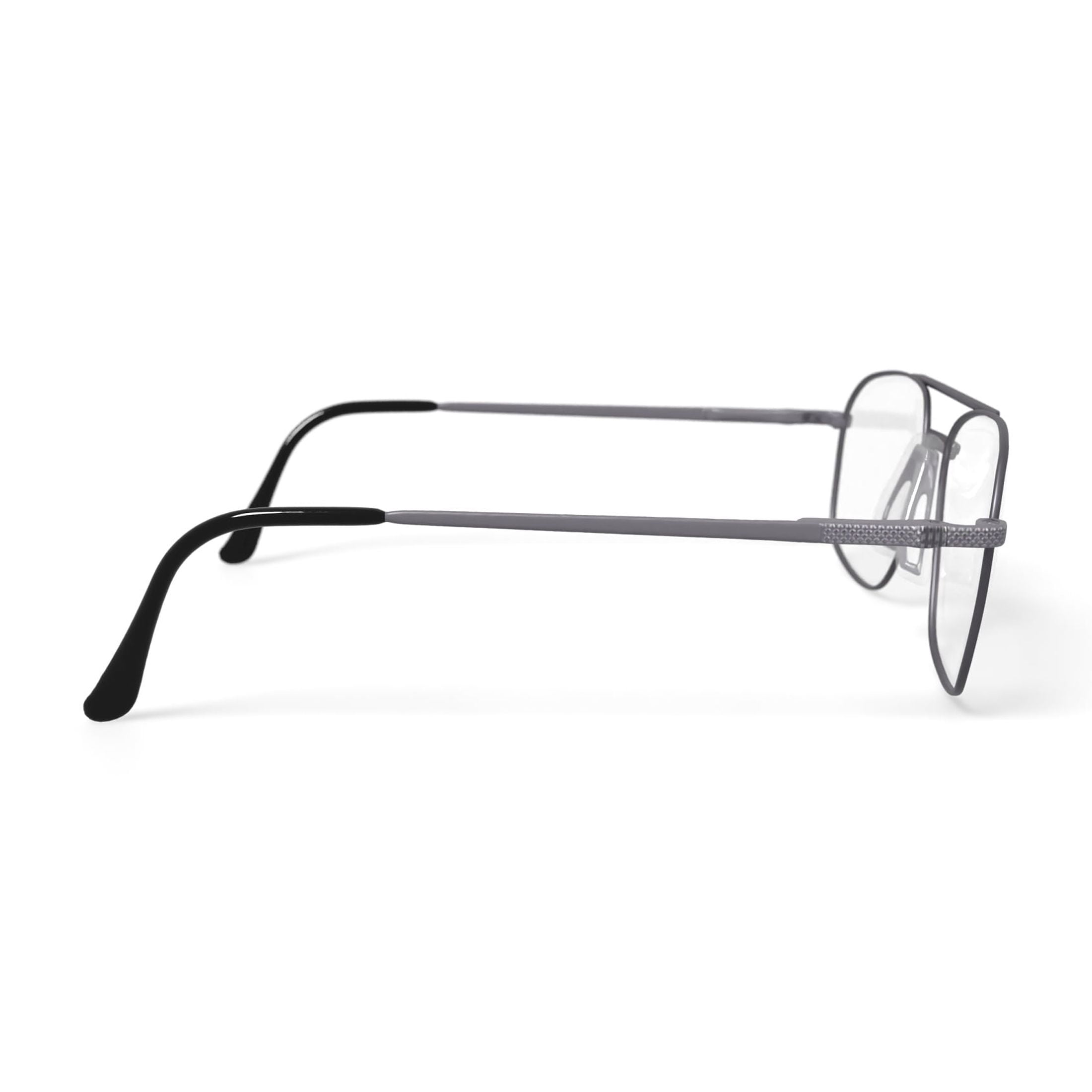 Stetson Men's ST178 Square Prescription Eyeglasses with Case, Gunmetal