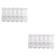 thumbnail image 1 of Minnieouse Gran oferta, 1 unidad, caja de almacenamiento vacía de diamantes de imitación para decoración de uñas de 12 rejillas de plástico Type1 NO1, 1 of 6
