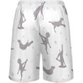 thumbnail image 2 of Yoga Weimaraner Dog Pattern Mens Pajama Pants Shorts Sleepwear Lounge Men's Pajama Bottoms Gift for Family, 2 of 7
