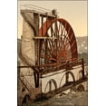 thumbnail image 1 of 24"x36" Gallery Poster, laxey wheel The Wheel, Laxey, Isle of Man c1900, 1 of 1