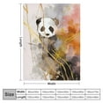thumbnail image 4 of Fenyluxe Panda Bear Print Flannel Throw Blanket, Super Soft Hand/Machine Washable Blanket for All Seasons - Throw Blanket 60x80in, 4 of 6