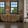 thumbnail image 5 of 6ft Heavy Duty Firewood Rack, Adjustable Metal Log Holder for Indoor & Outdoor, Fireplace Wood Storage Stand with Elevated Base to Keep Wood Dry, 5 of 6