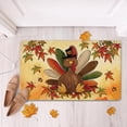 thumbnail image 2 of Thanksgiving Turkey Decorative Front Door Mat, Fall Maple Leaves Doormat Indoor Outdoor Non-Slip Floor Entryway Rug, Autumn Leaf Seasonal Farmhouse Home Kitchen Decoration 17x29 Inch, 2 of 6