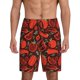 thumbnail image 1 of Balery Tomatoes And Chili Pantalones cortos de pijama de punto de algodón para hombre con cinturilla y bolsillos-4X-Large, 1 of 6