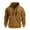 Brown, variant on LWavelet Mens Corduroy Pullover Hoodie Ribbed Half Zip Sweatshirt Long Sleeve Casual Winter Warm Fleece Lined Hooded Top with Pockets