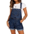 thumbnail image 7 of Warop Women's Denim Overalls, Button-Down Pocket Shorts, Casual Cotton Jumpsuit for Summer and Daily Wear, 7 of 7