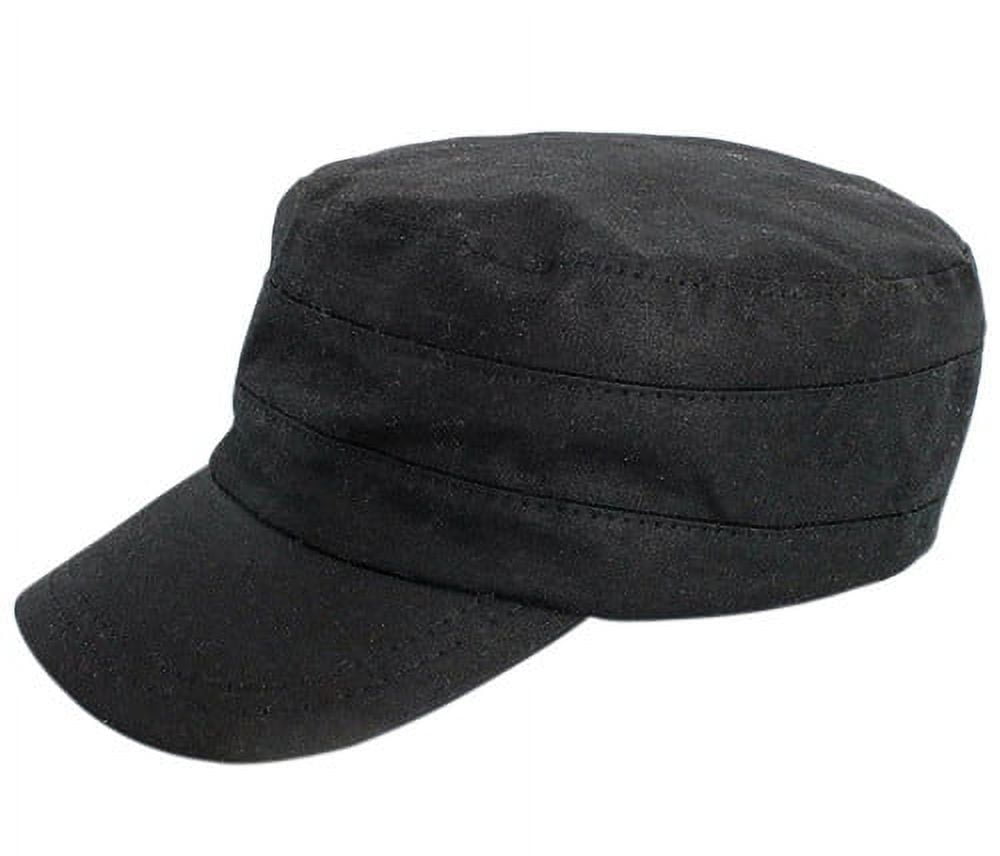 Mucros Weavers Men's Fisherman Cap 100% Waxed Cotton Skipper Hat Made in Ireland