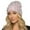 zf-Pink, variant on AWZXDE Women's Lightweight Pearl Knitted Hat with Ear for Cold Weather Comfort and Style White