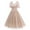 Beige, variant on Women Dresses under $10! Xqxayjr Women 1950s Vintage Sleeveless Heart Embroidery Mesh Swing Dress A-line Wedding Guest Cocktail Tea Party Dress