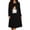 Black A4, variant on Edvintorg Night Gowns for Adult Women Crew Neck Loose Lounge Dress Halloween Printed Long Sleeve Casual Sleepshirts Plus Size Womens Clothing Black XL