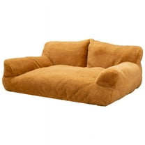Kumdkd Cat couch, Cat beds & Furniture, Pet Bed Cat Bed for Large Cats and Dogs, Light Brown M