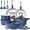 Blue, variant on Carote 25 Pcs Nonstick Cookware Sets, Pots and Pans Set with Detachable Handles, Oven Safe, Induction Cookware, Stackable Kitchen Cooking Set, Blue