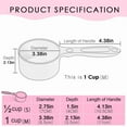 thumbnail image 2 of SuperDesign 1 Cup Dog Food Scoop for Container Melamine Measuring Scoop for Dogs Cats Birds and Rabbits Pet Food Feeding Scoop Dishwasher Safe - Baby Pink, 2 of 8