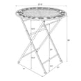 thumbnail image 6 of 28" Antique White Barcelona Bistro Table by Chivari, 6 of 8