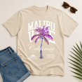 thumbnail image 4 of Men's Malibu Palm Tree Graphic T-Shirt, Unisex Classic Fit Tee, 4 of 9