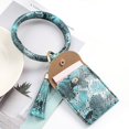 thumbnail image 3 of Mini Women Solid Color Tassel Faux Leather Key Chain Coin Pouch Purse Card Bag, 3 of 5