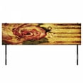thumbnail image 3 of Rose Headboard, Vintage Background Piano Keyboard and Grand Majestic Flora Melodic Love Art Theme, Upholstered Decorative Metal Bed Headboard with Memory Foam, King Size, Cream Red, by Ambesonne, 3 of 4