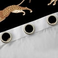 thumbnail image 4 of Homewish Jungle Animal Leopard Black Out Curtains,Safari Cheetah Curtains Pack of 2 (42x63 Each),Brown Black Bedroom Curtains For Boy,Super Cozy Room Decor, 4 of 6