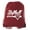 Bat Heart-Maroon, variant on Mato & Hash Ladies Softball Drawstring Bags with 3,6, and 10 Pack Bulk options