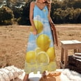 thumbnail image 2 of Yellow Lemon Sleeveless Dress for Women Clothing Female Women's Summer Skirt, 2 of 7