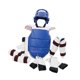 thumbnail image 4 of 7 Uds Karate Sparring Gear Taekwondo pecho almohadilla para pie Protector casco de boxeo Azul m, 4 of 8