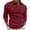 Red, variant on DGXTA Men's V Neck Lapel Shirts Slim Fit Long Sleeve Solid T-Shirts Ribbed Knit Soft Tees