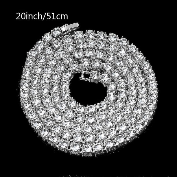 Collar Ant Durable Cadena de tenis Joyas para hombres Mujeres