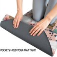 thumbnail image 3 of Poodle and Pioneer Flower Hot Yoga Mat Towel Non Slip for Hot Yoga - Quick-Drying Yoga Mat Cover with 4 Corner Pockets with Travel Bag - Hot Yoga Towel Non Slip Grip Moisture Wicking Sweat 70"x26", 3 of 6