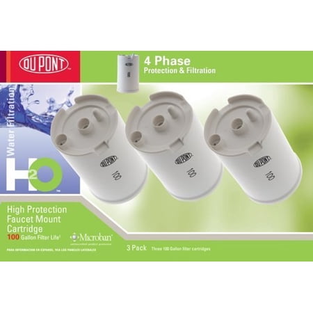 Dupont High Protection Faucet Mount Cartridge 3pk Walmart Com