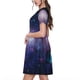 thumbnail image 2 of Disketp Planets Stars And Galaxies1 para Vestido de Manga Corta para Mujeres, Vestidos de Verano para Mujeres, Casual y Holgado para la Playa, 2 of 6