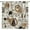 Coffee-3, variant on Black Coffee Kitchen Curtains - Rustic Retro Cafe Curtains - Funny Coffee Print 2 Panel Sets 84x84 inches