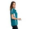 thumbnail image 3 of LST685 Sport-Tek Women Sport Shirt PosiCharge Micro-Mesh Colorblock Polo, 3 of 6
