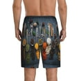thumbnail image 3 of Fotbe Various Herbs And Spices In Spoons Pajama Shorts for Men, Men's Pajama Bottoms, Sleepwear,Short Pajama Pants-4X-Large, 3 of 9